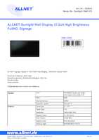Datenblatt zu Allnet Sunlight Wall 270, EAN: 4038816235558