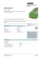Datasheet for Phoenix Contact 2950116, EAN: 4017918083960