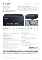 Datasheet for Shuttle XH610G2, EAN: 0887993006796