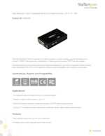 Datasheet for Startech.com VGA2VID, EAN: 0065030830591