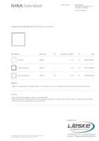 Datasheet for Gira 028966, EAN: 4010337289661