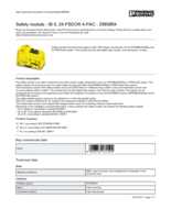 Datasheet for Phoenix Contact 2985864, EAN: 4046356131599