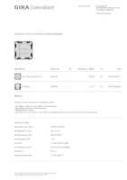 Datenblatt zu Gira 2003100, EAN: 4010337047971