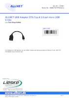 Datasheet for Allnet USB_OTG_TYPA_micro, EAN: 4038816127068