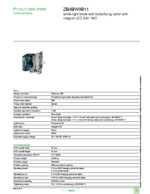 Datasheet for Schneider Electric ZB4BW0B11, EAN: 3389110893083