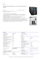Datenblatt zu APC SMC1500IC, EAN: 0731304332961