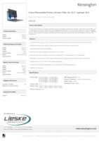 Datasheet for Kensington 626458, EAN: 4049793058917