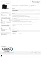 Datenblatt zu Kensington 626458, EAN: 4049793058917