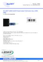 Datasheet for Allnet ALL-USB-PM2-OLED, EAN: 4038816075512