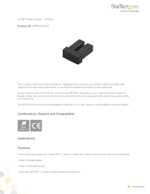 Datasheet for Startech.com SFPLCCAP10, EAN: 0065030875929