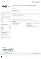 Datasheet for Kensington K39121EU, EAN: 5028252591508