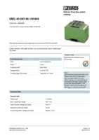 Datasheet for Phoenix Contact 2949389, EAN: 4017918083779