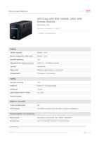 Datasheet for APC BVX1200LI-GR, EAN: 0731304404606