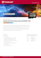 Datenblatt zu Transcend TS8GUSDC10I, EAN: 0760557822158