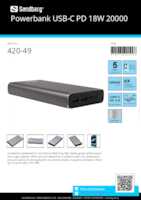 Datasheet for Sandberg 420-49, EAN: 5705730420498