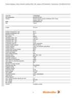 Datasheet for Weidmüller 1705930000, EAN: 4008190949792