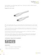 Datasheet for Startech.com USB2C5C4MW, EAN: 0065030879743