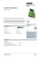 Datasheet for Phoenix Contact 2900369, EAN: 4046356506885