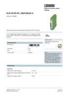 Datasheet for Phoenix Contact 2900561, EAN: 4046356527842