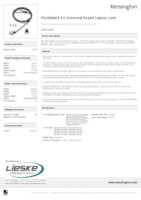 Datasheet for Kensington K68102EU, EAN: 5028252606059