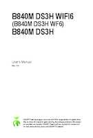 Datasheet for Gigabyte B840M DS3H WF6, EAN: 4719331874667