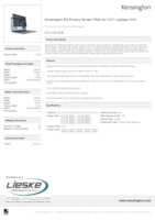Datasheet for Kensington EQ133A169E, EAN: 4049793088907