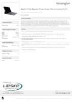 Datasheet for Kensington K51721WW, EAN: 0085896517214