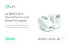 Datasheet for TP-Link TL-PA7027P KIT, EAN: 6935364052577