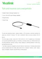 Datasheet for Yealink EHS35, EAN: 6938818306097