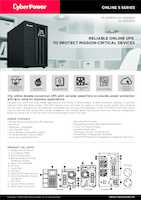 Datasheet for CyberPower OLS3000EA, EAN: 4711027790121