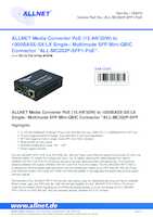 Datasheet for Allnet ALL-MC202P-SFP1-PoE, EAN: 4038816185075