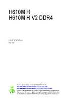 Datenblatt zu Gigabyte H610M H DDR4, EAN: 4719331854041