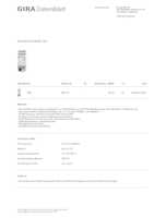 Datenblatt zu Gira 543700, EAN: 4010337774297