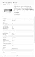 Datasheet for APC SRTL3000RM4UXLINC, EAN: 0731304509004