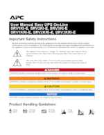 Datasheet for APC SRV1KRIRKE, EAN: 0731304436911