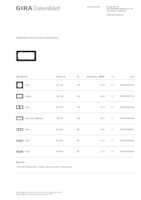 Datenblatt zu Gira 100209, EAN: 4010337036784