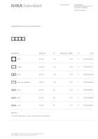 Datasheet for Gira 021409, EAN: 4010337036869