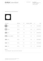 Datasheet for Gira 021109, EAN: 4010337036739