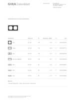 Datasheet for Gira 021209, EAN: 4010337036760