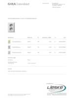 Datasheet for Gira 078003, EAN: 4010337780038