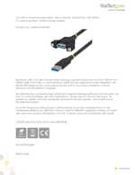 Datasheet for Startech.com USBPNLAFAM2M, EAN: 0065030926331