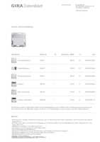 Datasheet for Gira 236826, EAN: 4010337014447