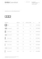 Datasheet for Gira 109323, EAN: 4010337084174