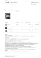 Datasheet for Gira 204067, EAN: 4010337026884