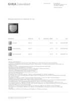 Datasheet for Gira 204167, EAN: 4010337027096