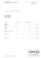 Datasheet for Gira 0213335, EAN: 4010337019879