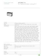 Datasheet for APC APCRBC110, EAN: 0731304248217