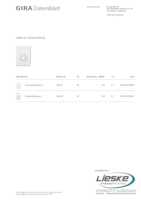 Datasheet for Gira 106503, EAN: 4010337076827