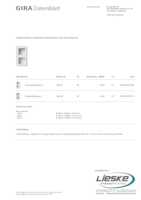 Datasheet for Gira 106203, EAN: 4010337076773