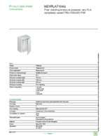 Datasheet for Schneider Electric NSYPLA7104G, EAN: 3606480775017
